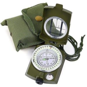Boussole De Survie De Qualit&eacute; Militaire Pour La Randonn&eacute;e Et La Course D'orientation - &Eacute;tanche, Antichoc, Fluorescente, Avec R&egrave;gles Et Pr&eacute;cision Am&eacute;lior&eacute;e - Neuf