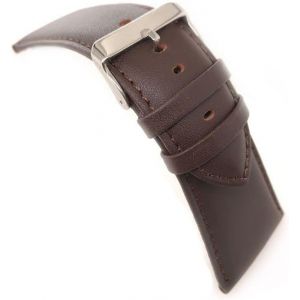 Kal-Bracelet De Montre En Cuir De Vachette Lisse 26mm 28mm 30mm 32mm 34mm 36mm 38mm 40mm Ref. 302ea - Neuf