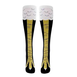 Poulet Jambes Chaussettes Femmes Mode Poulet Longues Chaussettes Griffe Dames Au-Dessus Drôle Dessin Animé Coton Créatif - Neuf