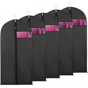 Pack Clairement Visible Dans La Fenêtre Couvre Pour La Veste De Costume Étanche À La Poussière, Imperméable À L'eau Anti-Mites Étanche À L'humidité De 60 X 100 Cm Noir - Neuf