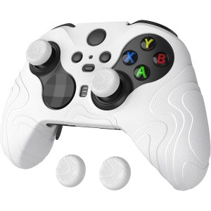 Coque Manette Pour Xbox Elite Series 2 Core Avec Capuchon Joystick,Housse Protection Pour Xbox Elite 2 Controller Cover Skin Silicone-Blanc,Édition Mountain Range - Neuf