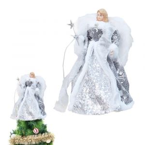 Ornement d'ange avec ailes pour sapin de No&euml;l et d&eacute;coration int&eacute;rieure - Neuf