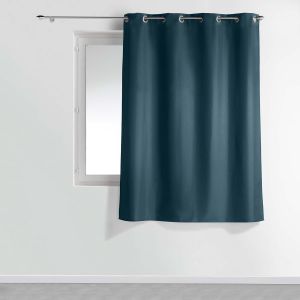 Rideau A Oeillets 140 X 180 Cm Polyester Uni Essentiel Marine - Neuf