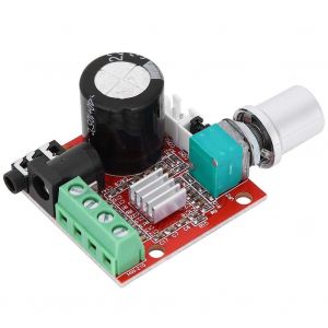 KALANKA-DC 8 12V 10W Mini carte amplificateur d'ampli Audio 3 . 5MM amplificateur Audio réglable stéréo 2200uF pour Mini haut parleurs - Neuf