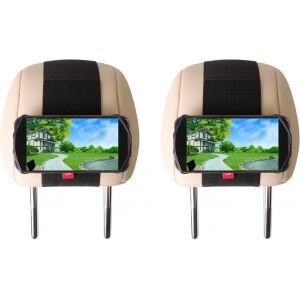 Car Headrest Phone Holder - 2 Pack Car Headrest Holder - Compatible With All 3.5-7 Inch Mobile Phones And Devices - Silicone Car Headrest Holder For Children In Back Seats - Neuf