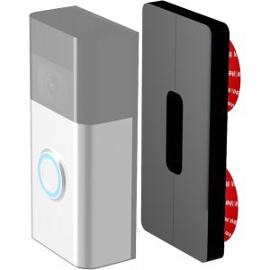 Support Mural Adh&eacute;sif Universel Regular Compatible Avec Hikvision Dskv/Ks, Ubiquiti G4, Ring Sonnette Vid&eacute;o 2 G&eacute;n., 3, 3 Plus, 4, Pro 2 Et Autres Avec / Sans Fil Sans Per&ccedil;age Installation Facile - Neuf