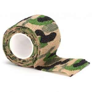 Ruban Elastique Auto-Adhesif Camouflage Hunt Disguise Elastoplast Pour Protection Sportive, Camouflage Jungle - Neuf