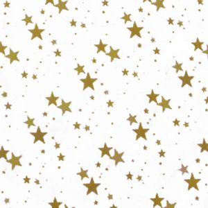 Nappe Cristal En Pvc Imprim&eacute; 14/100e ""Etoil&eacute;"" Jaune Soleil 1.4 M - Neuf