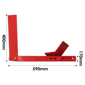 2x Suportes Para Motociclos Suporte Para Roda Traseira De Motociclo Macaco Vermelho Suporte De Transporte - Neuf