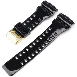 Kal-16mm Bracelet De Montre De Remplacement En Résine Naturelle Pour Montre Pour Homme - Compatible Avec Modèles G-Shock Ga-100/110/140/200/400/700 Gd-100 G-8900 Gw-8900 - Neuf