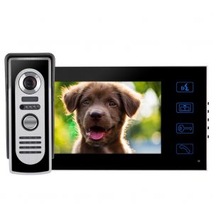 Interphone video filaire etanche 7 pouces, sonnette, camera infrarouge, moniteur, interphone, prise UE 110-240 V - Neuf