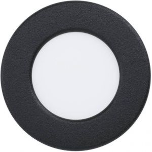 Kal-Spot Led Encastrable Fueva 6, Lampe De Plafond À Encastrer, Luminaire Encastré Pour Salle De Bains, Plastique Noir Et Blanc, Éclairage Blanc Chaud - Blanc Froid, Ip44, ¿ 8,6 Cm - Neuf