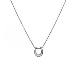 Collier Pour Femme Avec Pendentif En Forme De Fer &Agrave; Cheval En Forme De U, Cha&icirc;ne Simple, Bijou Fantaisie, Cadeau Pour Femme - Neuf