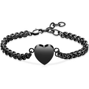 Eryi-Mnicremation Bracelet Urne Pour Cendres Avec Médaillon En Forme De C?ur, Bracelet Funéraire Réglable Pour Cendres Pour Femme U2013 Always In My Heart - Neuf