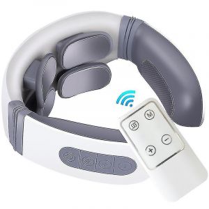 Masseur De Cou Intelligent Sans Fil Avec 4 Modes Et 12 Vitesses, Avec T&eacute;l&eacute;commande, Pour La Maison - Neuf