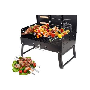 Barbecue pliable au charbon de bois pour le camping, les voyages et les pique-niques - Outil de cuisine portable pour l'ext&eacute;rieur - Neuf