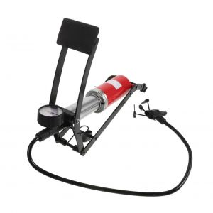 Pompe A Pied Pour Pneus De Voiture Pompe A Ballon Avec Barometre Robuste Multifonctionnel - Neuf