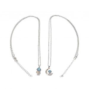 Lot De 2 Colliers D'astronautes Exquis, Pendentifs D'astronautes, Colliers De Saint-Valentin - Neuf