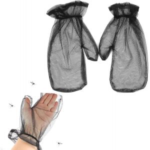 CHECARZHN--NO1-Mitaines Anti-Moustiques,Mitaines Résistants Aux Insectes,Mitaines En Maille,Mitaines Filet Protection Extérieure Anti-Insectes,Mitaines Anti Moustique Pour Camping,Cyclisme Randonnée - Neuf
