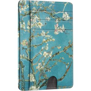 CAUC-Porte Cartes Ultra-Fin et L&eacute;ger, 7 Emplacements, Porte-Cartes de Cr&eacute;dit avec Fen&ecirc;tre d'identification, RFID Blocage, Portefeuille Minimaliste pour Femme/Homme - Neuf