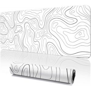 NouvelHorizonstore-Tapis de souris japonais Grand tapis de jeu avec support de bureau allong&iquest;&iquest;, base en caoutchouc et bords cousus - Neuf