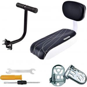 Siege Enfant Velo,Siège Arrière Pour Vélo,Universel Pu Siège Sécurité Pour Enfant Avec Dossier,Enfant Vélo Arrière Sécurité Siège Coussin,Coussin De Siège Arrière De Montagne - Neuf