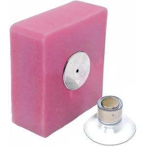 Porte-Savon Aimant&eacute; &agrave; Ventouse|Simple & Puissante|Acier Inoxydable|Support Mural|sans Per&ccedil;age|Salle de Bain|Cuisine|Toilette|WC - Neuf