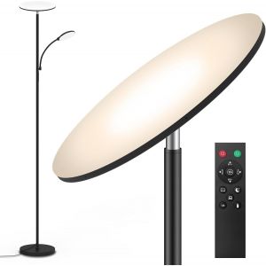 Subzonal-Led Lampadaire, 44w 4500lm Super Lumineux Lampadaires Sur Pied Salon, Dimmable 2700k-6500k Lecture Lampadaires Avec T&eacute;l&eacute;commande Et Contr&ocirc;le Tactile, Lampadaire Haut Pour Salon Chambre Burea - Neuf
