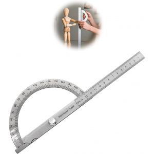 KALANKA-Rapporteur D'angle Numerique, Rapporteur D'angle En M&eacute;tal, 0-180 &deg; Goniom&egrave;tre D'angle, , Fabriqu&eacute; En Acier Inoxydable, Durable, Portable, Surface Lisse, Adapt&eacute; &Agrave; La Production De Bricolage - Neuf
