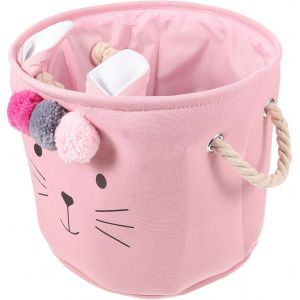 MEVRONISSHOP-Panier &agrave; linge pour filles Panier en tissu pour linge sale ou motif de chat mignon pour nouveau-n&eacute; - Neuf