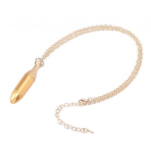 Collier Pendentif Bouteille De Parfum En Metal Pour Homme Et Femme, Tendance, Huile Essentielle, 1 Ml - Neuf