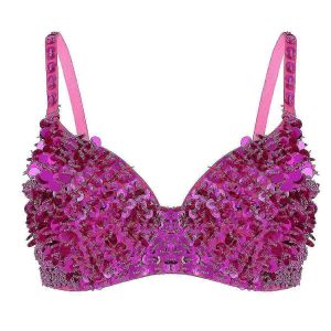 Femmes Danse Orientale Tops Sparkle Paillettes Perles Soutien-Gorge Rembourré Haut Danse Orientale Costumes Raves Fête Pole Dance Dance Club Wear-Yvan - Neuf