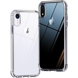 Maa-Coque Transparente Hd Rigide Fine Iphone Xr¿Antichoc Airbag¿¿Bord Élevé Protege Caméra Écran¿[Anti-Jaunissement] [Antidérapant], Pc + Tpu Hybrid Protection Silicone Cas Pour Apple 6,1 - Neuf