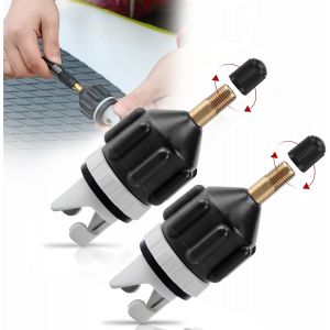 Letnerny-2 Sup Kayak Pump Adaptateur &Agrave; Valve Pour Bateau Gonflable Cano&euml; Paddleboard,Convertisseur Gonflable Accessoire - Neuf