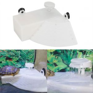 HJLIAN Cylindre d'oxygenation filtrant pour plate-forme d'escalade flottante pour amenagement paysager de tortues (petit modele EU220V) - Neuf