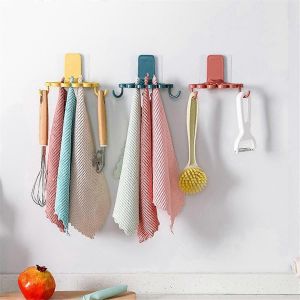Porte-chiffons en forme de fleur de cuisine avec organisateur de rangement à crochet A - Neuf