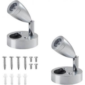 Lampe de lecture spot LED 12V,Intérieur de la lampe LED de lecture RV,Lecture de chevet à lumière chaude 1W - Neuf