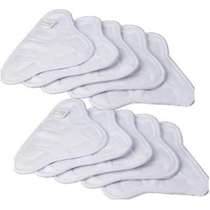Lot de 10 Lingettes Microfibres pour Balai Nettoyeur Vapeur H2O MOP X5 L02861 - Neuf