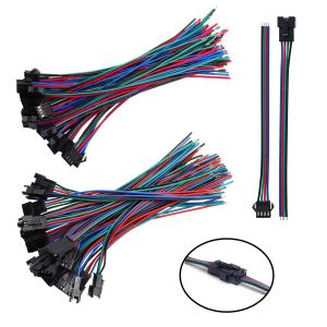 LETNERNY-20 Pairs Jst Sm 4 Pin Plug Male To Female El C&acirc;ble Adaptateur Connecteur De C&acirc;ble 22 Awg, Jst Sm Jst Connector 4 Pin Adaptateur - Neuf
