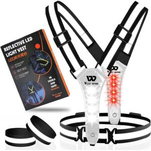 Acdsgd-Gilet De S&eacute;curit&eacute; Led V&eacute;lo Gilet R&eacute;fl&eacute;chissant&iquest;Veste De Course Gilet Lumineux Pour Femmes Hommes Enfants&iquest;Usb Rechargeable Gilet R&eacute;fl&eacute;chissant&iquest;Lumi&egrave;re De Course Jogging R&eacute;flecteurs - Neuf