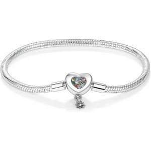 Eryi-Charms Bracelet En Acier Inoxydable Pour Femme Homme Chaîne Serpent Métallique Avec Fermeture Cadeau De Bijoux Pour Femme Homme - Neuf