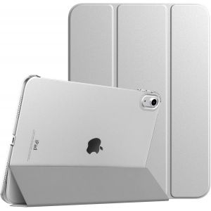 Coque Compatible Avec Ipad (A16) 11ème Génération 11 Pouces 2025/Ipad 10ème Génération 10,9 Pouces 2022, Légère Housse Arrière Translucide En Pc Avec Réveil/Sommeil Auto, Argent - Neuf