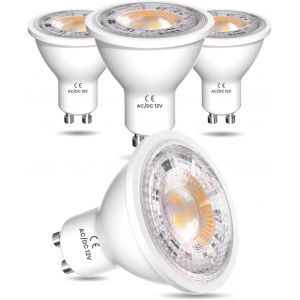 Kalanka-Ac/Dc 12v Ampoules Led Gu10 3w, Mr16 Ampoule Spot Led 3000k Blanc Chaud 3w 3000lm Equivalent Ampoule Halog&iquest;&iquest;Ne 25w Non-Dimmable Lot De 4 - Neuf