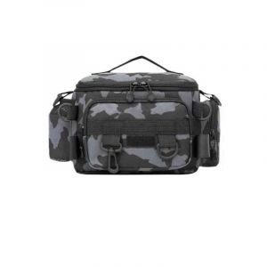 Sac À Dos De Pêche À La Mouche Pour Hommes,Sac De Rangement D'équipement,Boîte De Leurre,Sac Banane,Support Initié À La Fronde - Type Grey Blue - Neuf