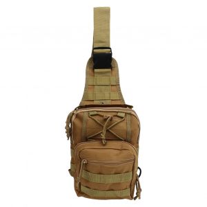 Sac bandouliere pour homme, sac de poitrine de sport en plein air, sac a bandouliere diagonale pour sports de plein air, voyage, kaki - Neuf
