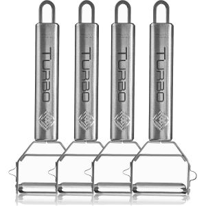 &Eacute;plucheur En Acier Inoxydable Pour Fruits Et L&eacute;gumes - Avant Et Arri&egrave;re Avec Lame Pendulaire Pour Gauchers Et Droitiers - Fonction 3en1 - Neuf