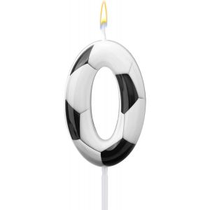 Football Bougie, Bougie Num&eacute;ro Anniversaire D&eacute;coration G&acirc;teau Football G&acirc;teaux &Agrave; Th&egrave;me Sportif Pour Gar&ccedil;ons Filles Fournitures D&eacute;coration F&ecirc;te D'anniversaire (Num&eacute;ro 0)[Z7380] - Neuf