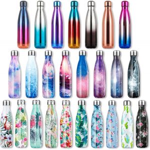 Bouteille D'eau En Acier Inoxydable Sans Bpa Double Paroi Isol&eacute;e Sous Vide Gourde Isothermes - Froid 24h Ou Chaud 12h - 350ml/500ml/750ml - Neuf