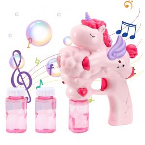Machine A Bulles Automatique Avec Lumieres Et Musique, Pistolet A Bulles Pour Enfants - Neuf