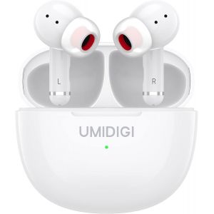 Airbuds Pro Ecouteurs Bluetooth sans Fil, Oreillettes Bluetooth 5.1 avec HiFi Stéréo e 2 Réduction de Bruit Mic, 24h Durée de Lecture, Contrôle Tactile IPX5 Etanche Sport Écouteur iOS Android - Neuf